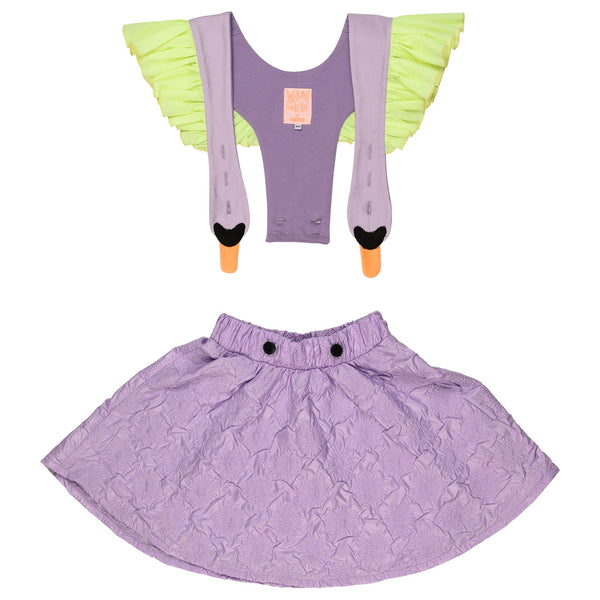 Bird Girl Frill Lupine dress