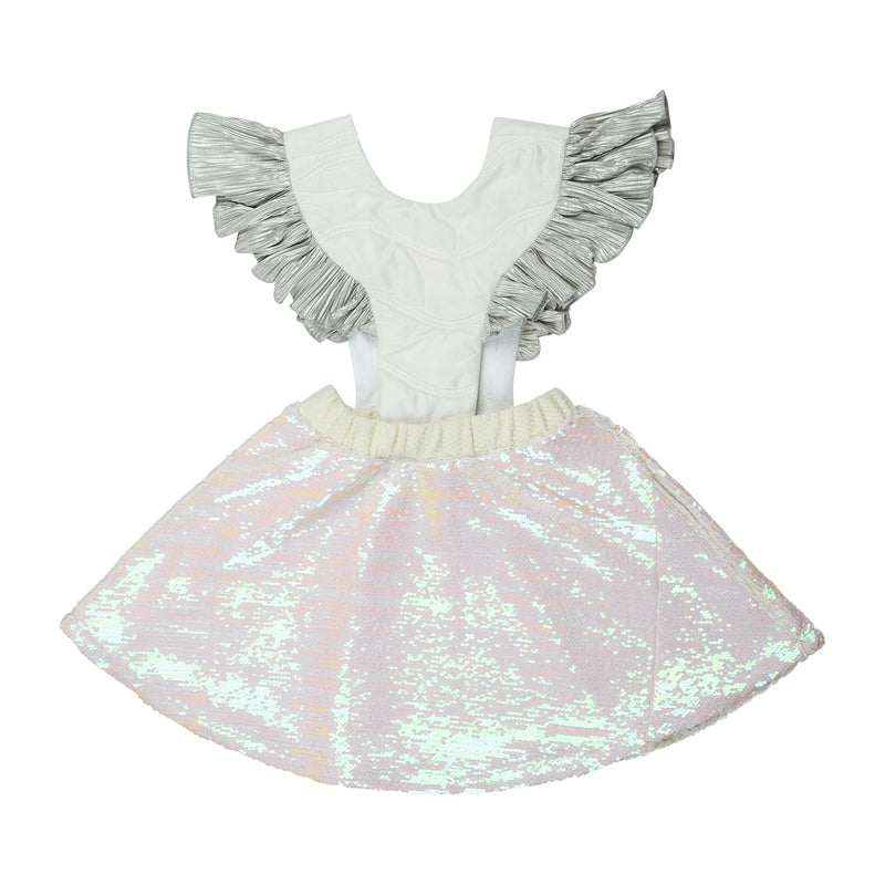 Bird Girl Frill White dress