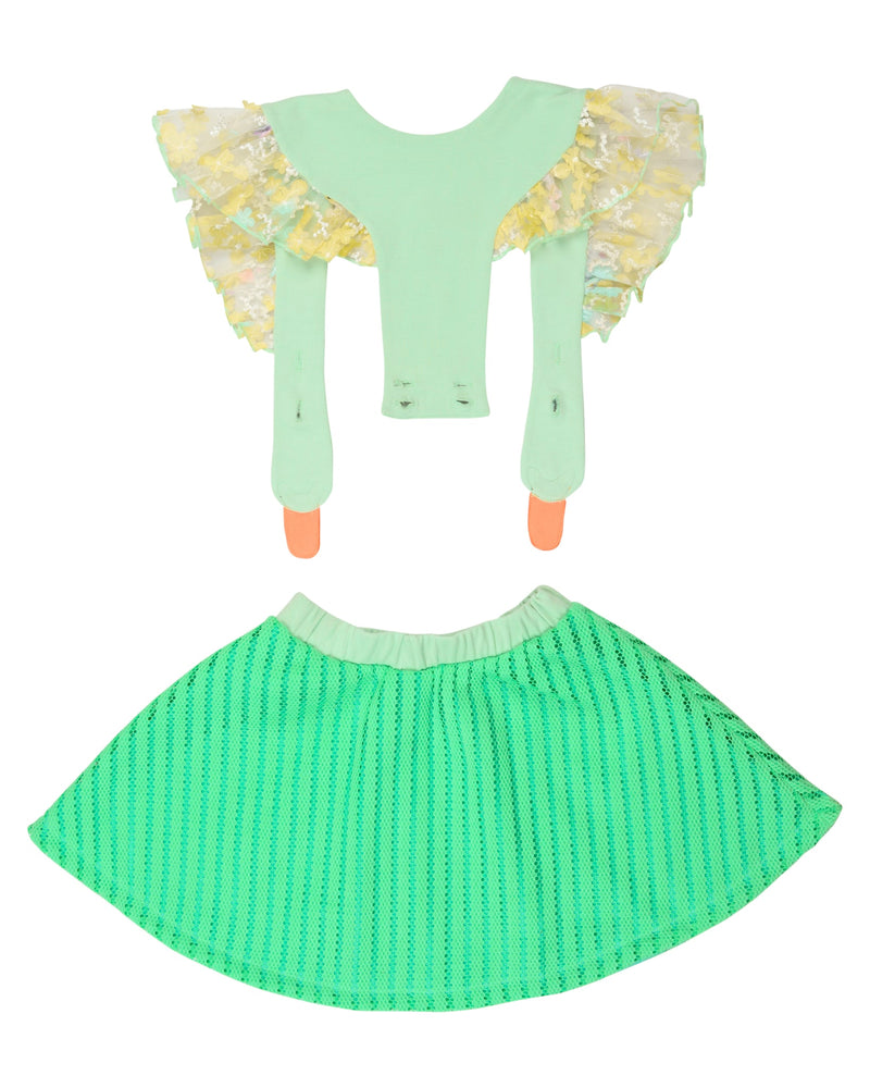 Bird Girl Frill Mint dress