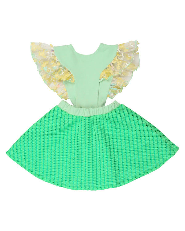 Bird Girl Frill Mint dress