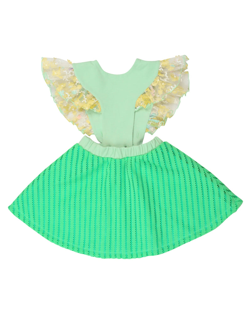 Bird Girl Frill Mint dress