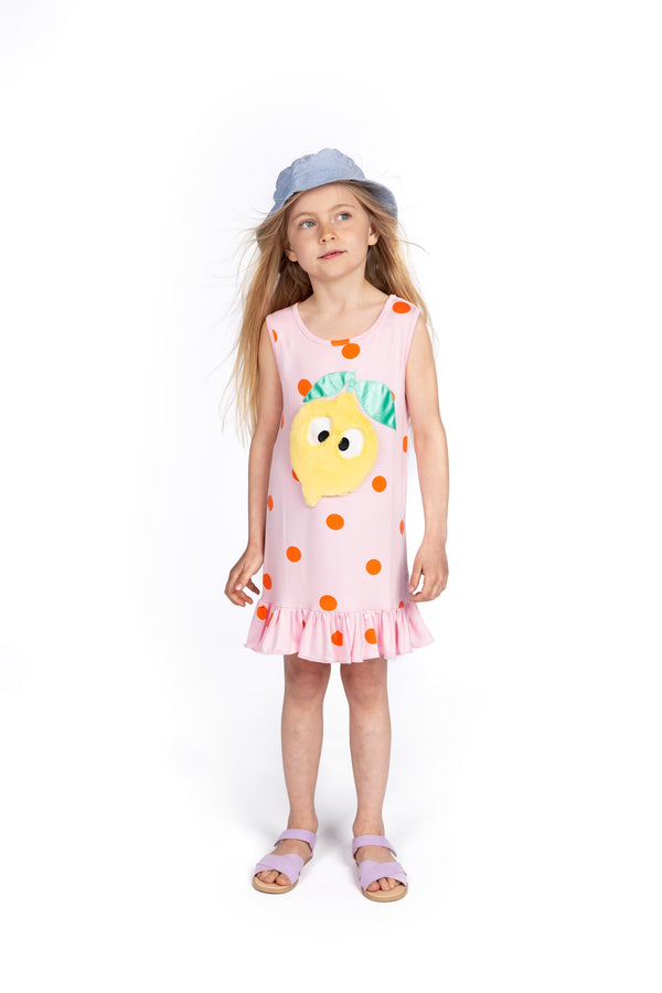 Roberta Limone polka dress