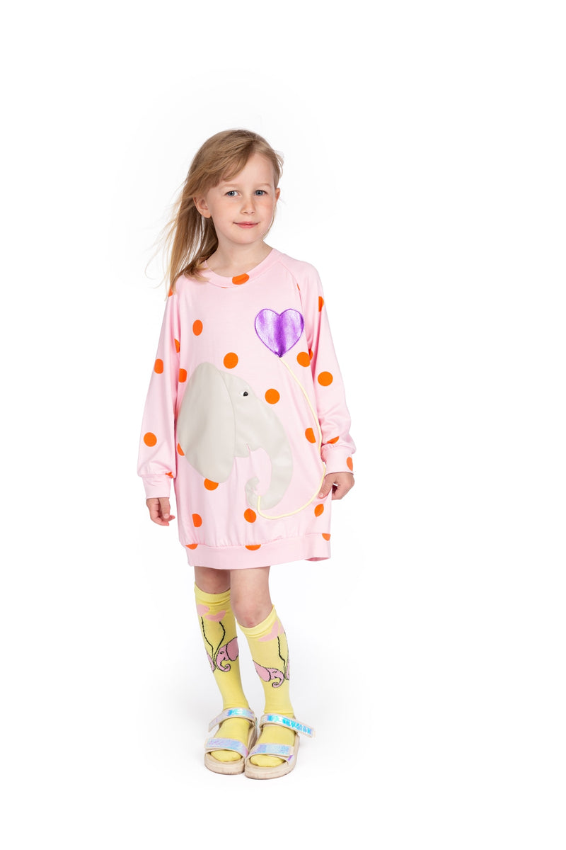 Ellen Elephant Polka dress