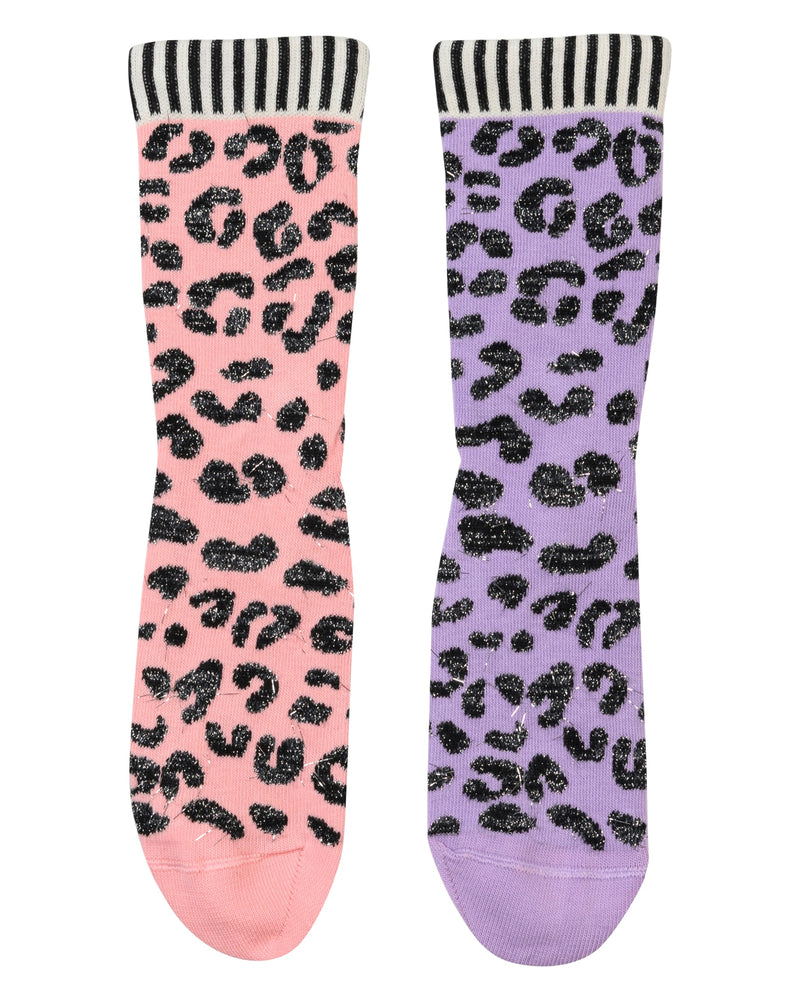 Glitter Leo socks