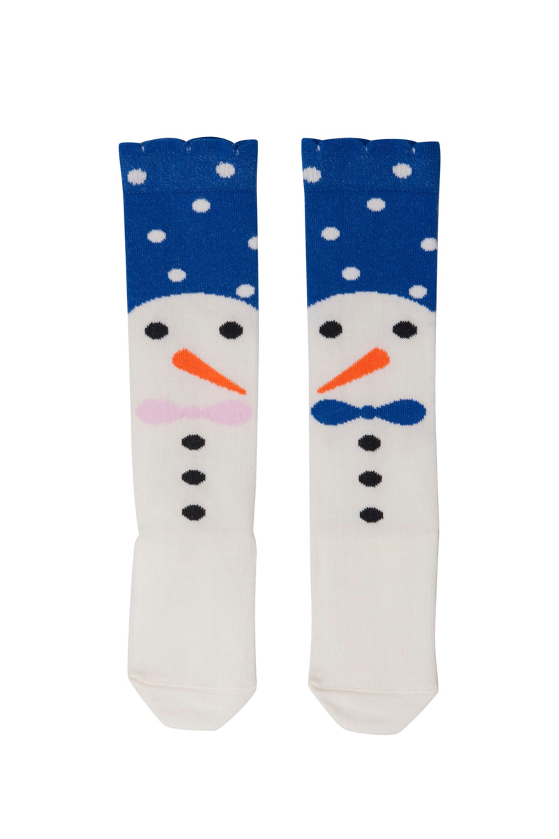 Snow Family Knee Socks