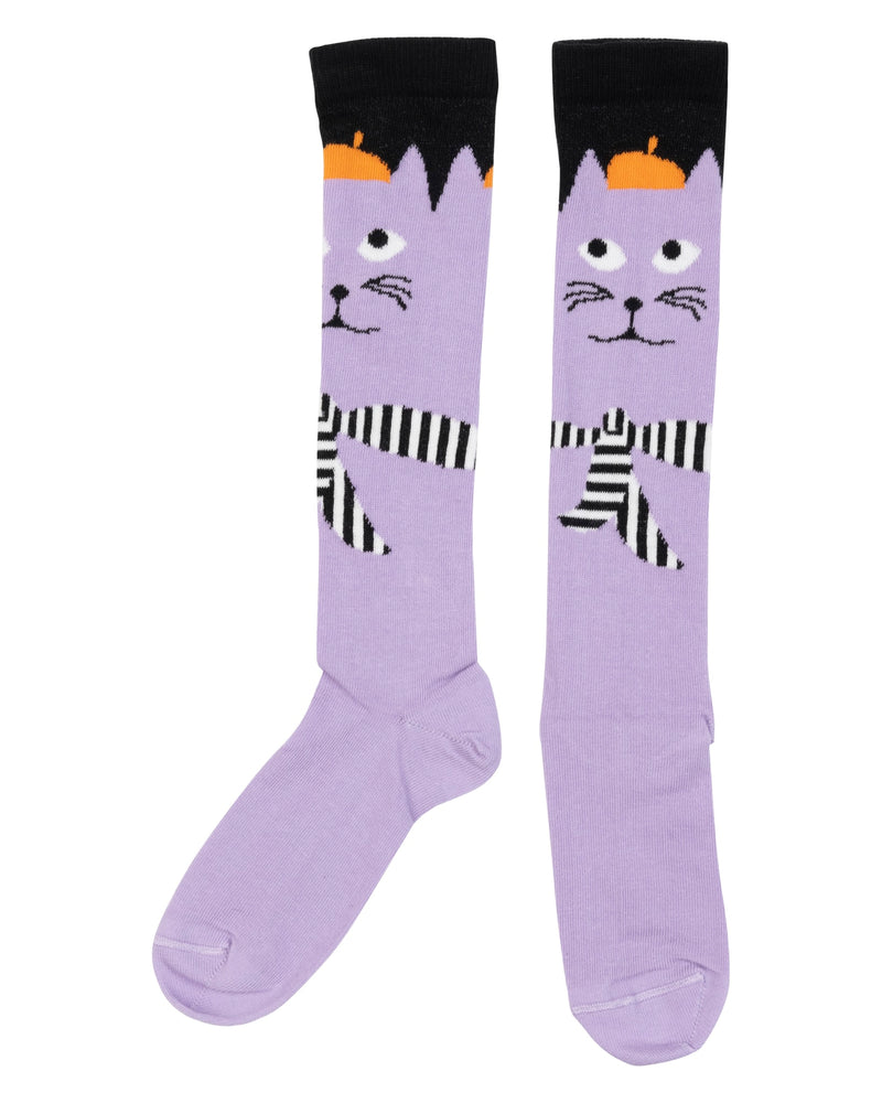 Artist Cats knee socks