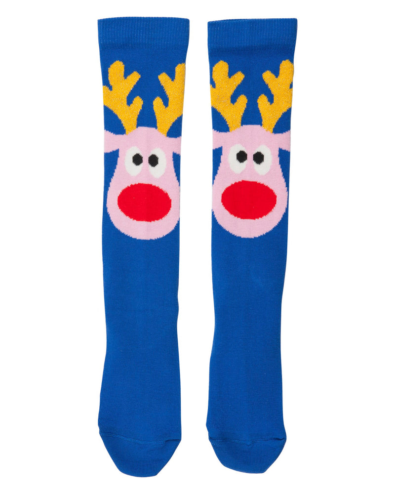 Rudolph knee socks